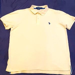 Yellow U.S. Polo Assn. polo shirt